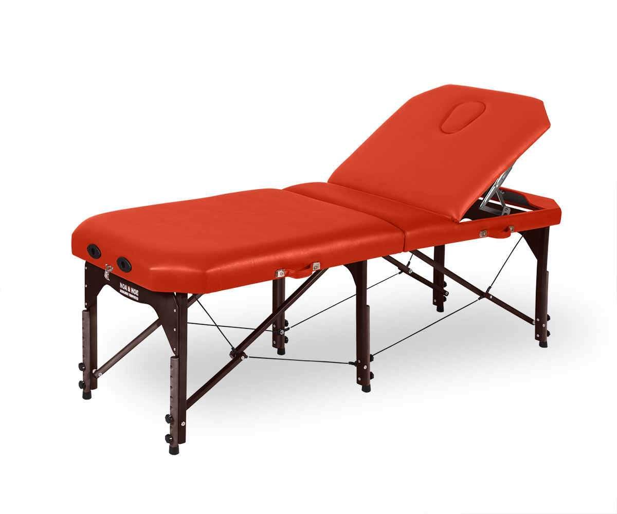 Folding Walnut wood Massage Table with 6 supports and Articulated. 5ES-1431